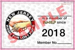 Sample 2018 Membership Card