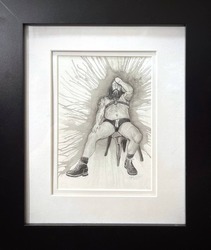 Zak B Watercolor Drawing, framed** (5x7 in 9x11 frame) $95 (change of frame available)