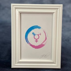Trans pride enso screen print $25